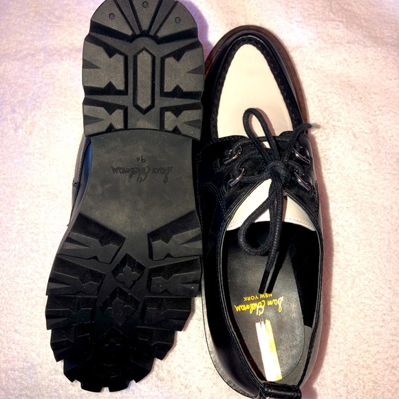 Sam Edelman Shoes Sam Edelman Black And White Monna Lug Sole Oxford Size 95 Poshmark